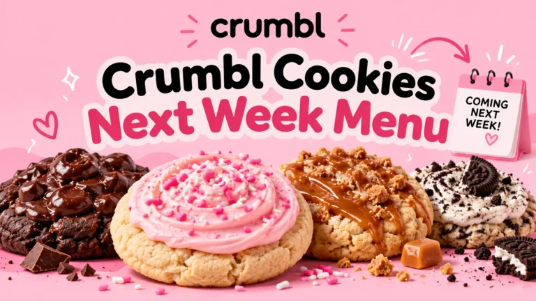 Crumbl Cookies Next Week Menu
